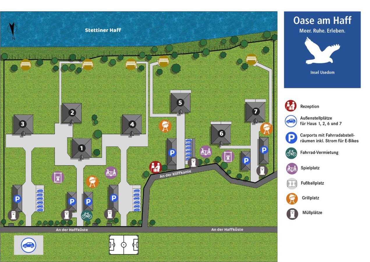 Appartement "Seestern" - Oase Am Haff Garz  외부 사진